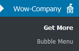 پنل مدیریتی وردپرس - افزونه Bubble menu