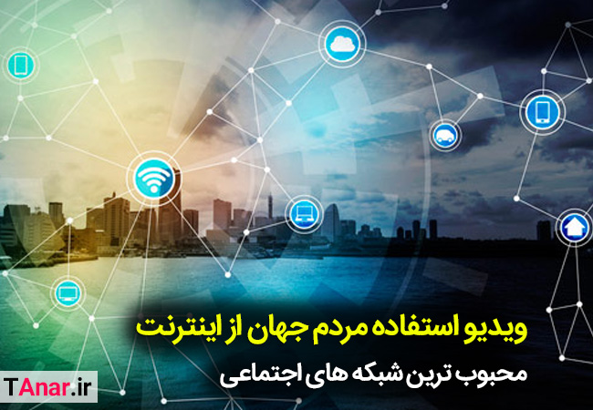 استفاده اینترنت در جهان - آکادمی انار